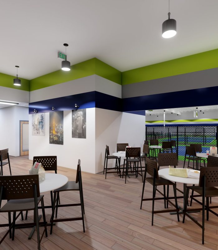 Court-side Lounge & Observation Areas